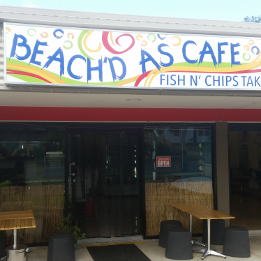 Beach'd As Cafe Fish n Chips, Burgers logo