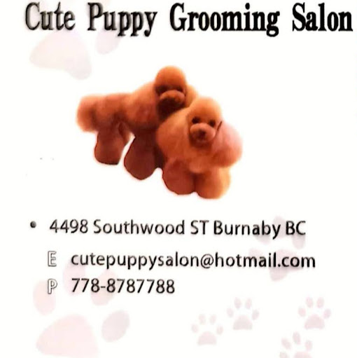 Cute Puppy Grooming Salon logo