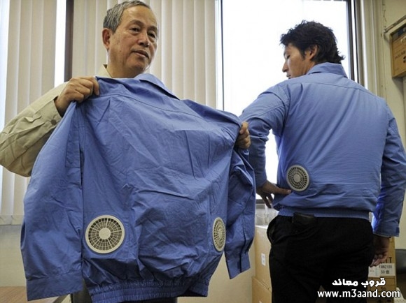 ملابس مكيفة  Japan-air-conditioner-jacket-1-580x434