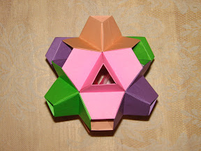 24-Unit Assembly of Turtle Units from Tomoko Fuse's "Multidimensional Transformations: Unit Origami".