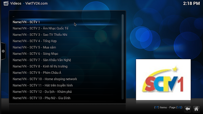 Xem phim truyền hình và truyền hình cáp trên android tv box
