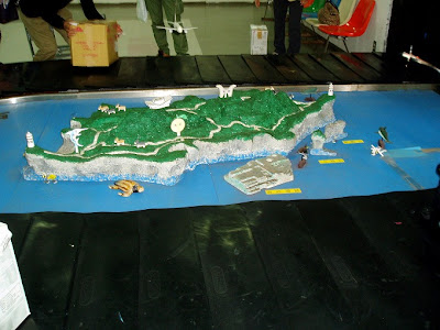 与那国島旅行記|スチロール製の島模型、コンベアの流れは黒潮を表している？