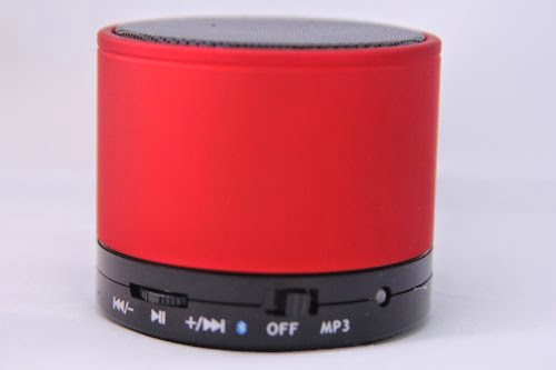  Ultronix Bluetooth Mini Portable Speaker RED with FM Radio, TF/Micro SD Card Slot for Smart Phones