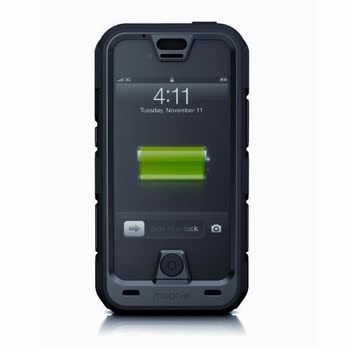 Mophie Juice Pack Pro Ruggedized Rechargeable External Battery Case for iPhone 4/4S