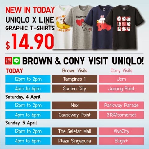 readme.sg: UNIQLO X LINE Graphic T-Shirts