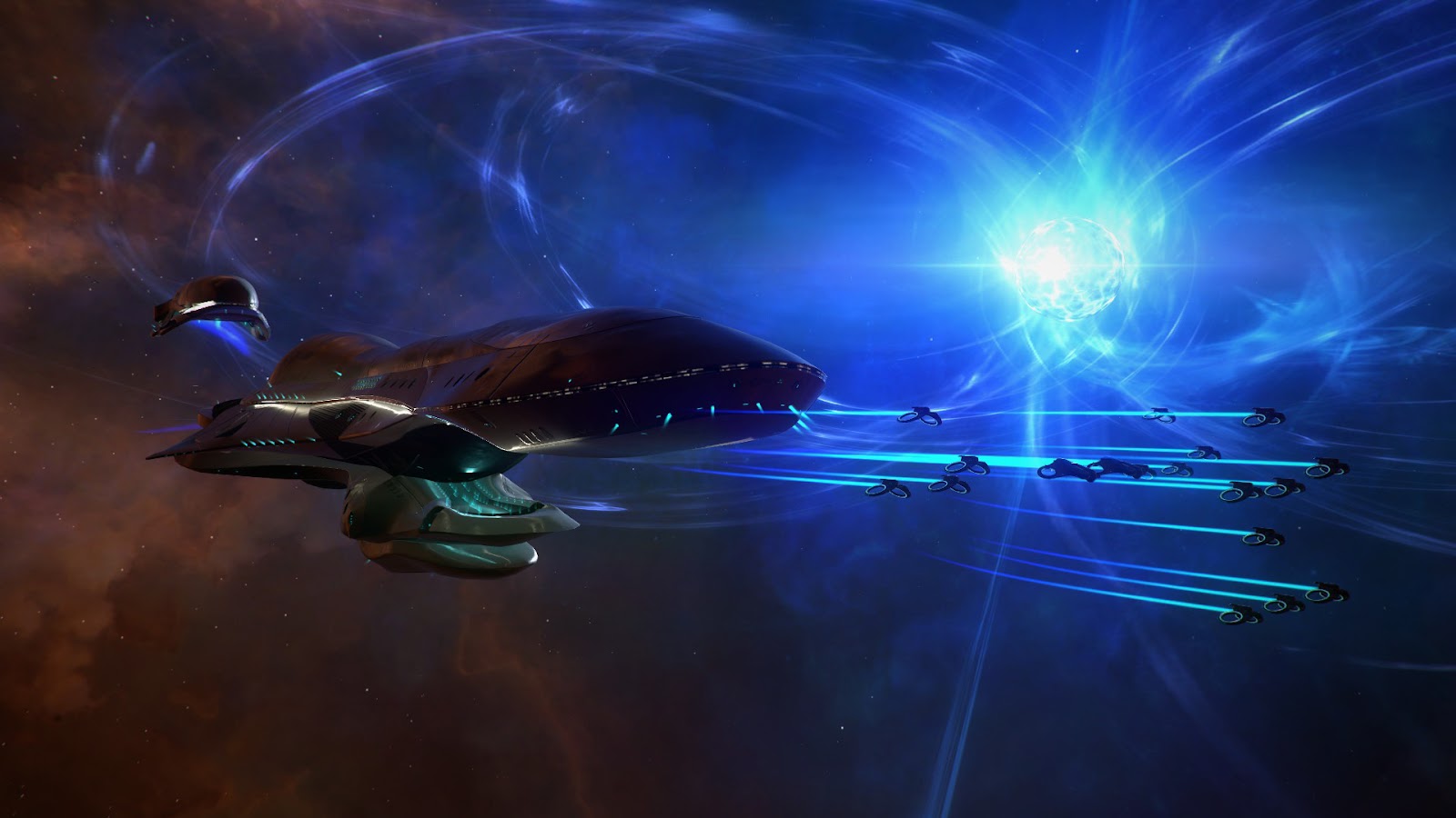 Screenshot of Endless Space 2 showing multiple ships