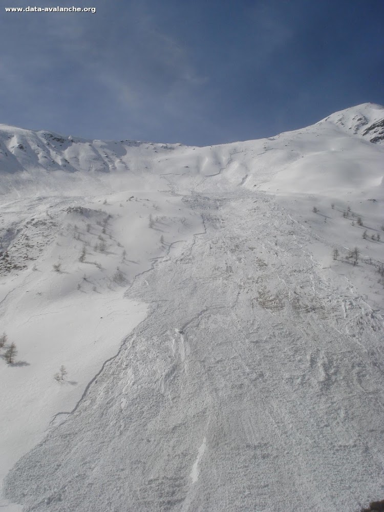 Avalanche Maurienne, secteur Aiguille d'Argentière, Départ dans les pentes sous la Crête d'Argentière - Photo 1 - © Cros Jean-Noël