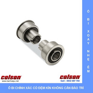 Bánh xe đôi cóc vít có khóa CGT Colson Caster Mỹ phi 75 sử dụng ổ bi bạc đạn | CGT7554BK