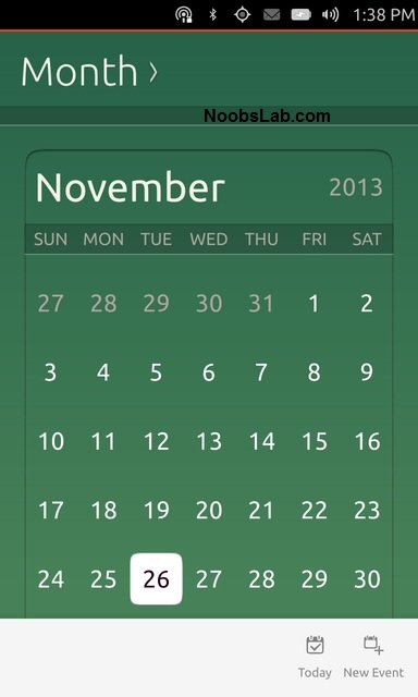 Ubuntu Touch calendar Ubuntu Touch calendar