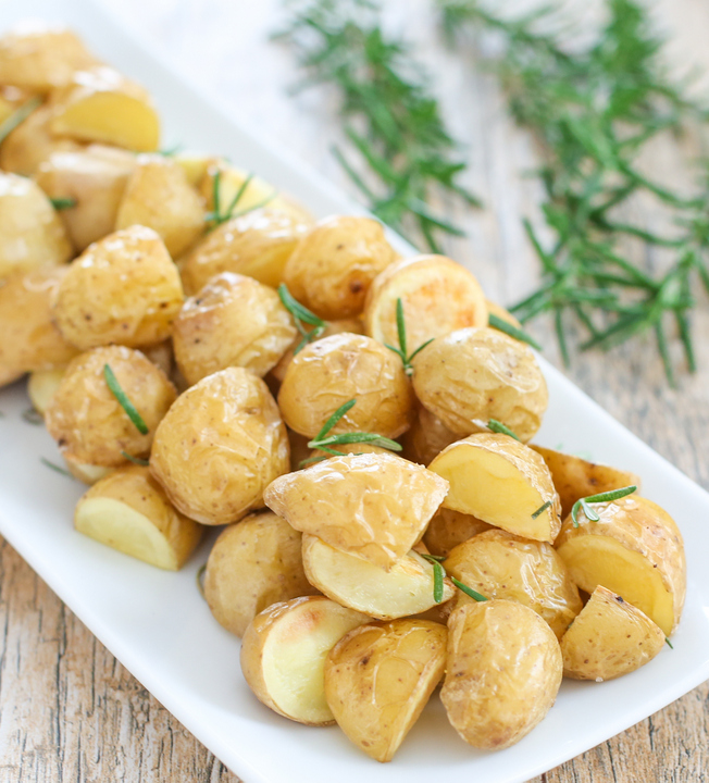 close-up photo of Crispy Rosemary Potatoes