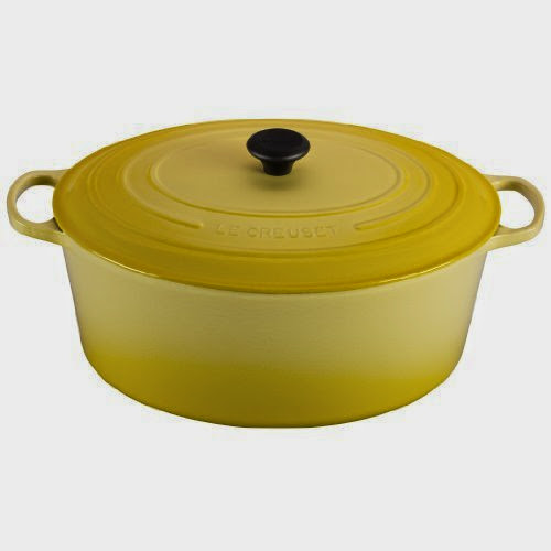  Le Creuset Signature Enameled Cast-Iron Round French Oven, 15-1/2-Quart, Soleil