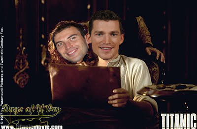 More pics of Ference, Chara reenacting the Titanic