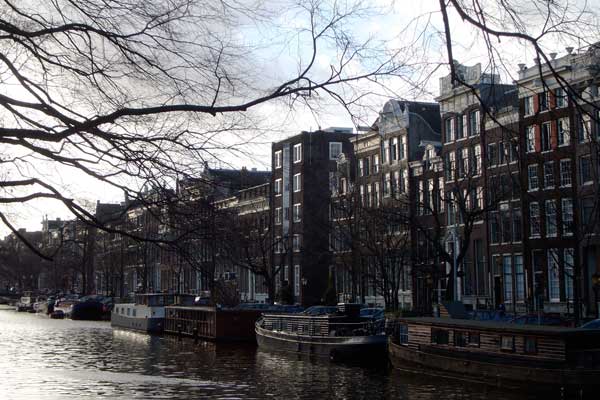 Amsterdam street and canal