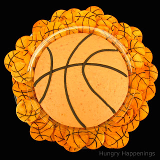 Fun Food for Father's Day - Basketball Bean Dip | Hungry Happenings