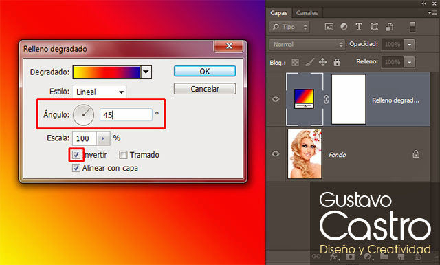 Degradado Multicolor Con Canales En Photoshop Gustavo Castro Diseno Y Creatividad