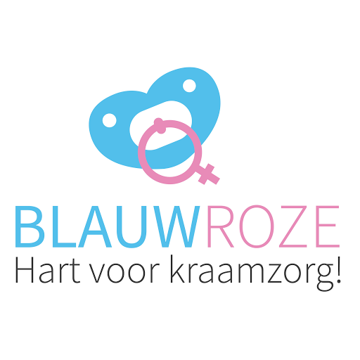 Kraamzorg BLAUW ROZE logo
