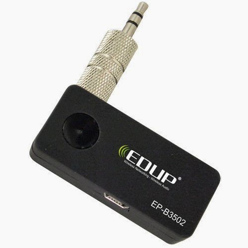  EDUP EP-B3502 Wireless Car Bluetooth Music Receiver Stereo Output A2DP For Phone Ipod 3.5mm
