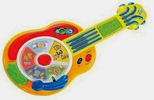 Guitarra de jugete con sonidos incorporado Guitarra de jugete con sonidos incorporado