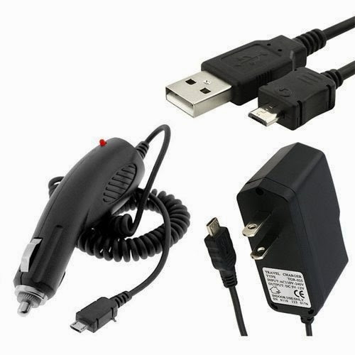  New Combo Rapid Car Charger + Home Wall Charger + USB Data Charge Sync Cable for Pantech Burst P9070