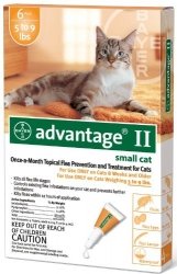  Advantage II Flea Treatment for Cats 1-9 lbs