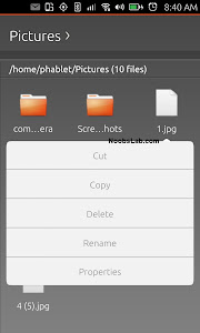 Ubuntu Touch file manager