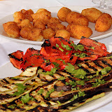 Fried Cauliflower, Potato Croquettes, Grilled Peppers & Eggplant - Pontone, Italy