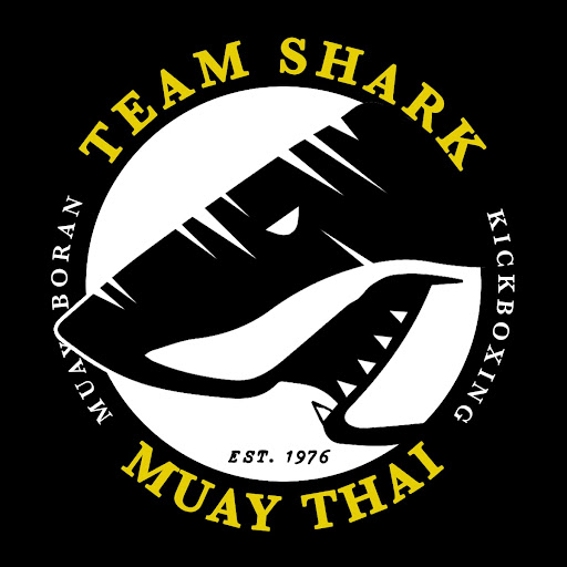 Team Shark Martial Arts Academy. Muay Thai. Muay Boran. Kickboxing logo