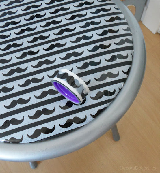 Decorar una silla con washi tape