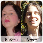 Raederle Phoenix before and after raw food