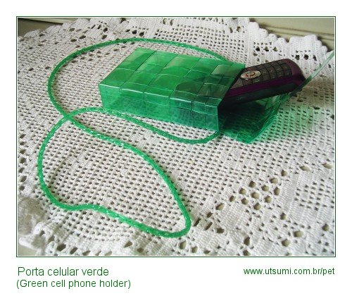bolsa para celular de garrafas PET