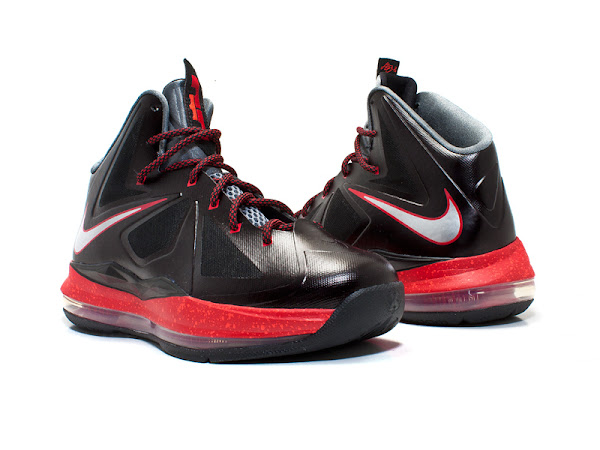 Kids8217 Nike LeBron X GS 8211 Black and Red 8211 Available Early