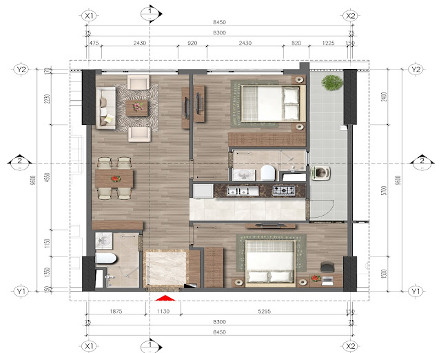 Tiết kế chi tiết căn hộ Tiết kế chi tiết căn hộ