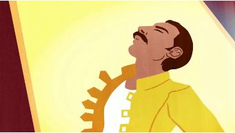 Doodle interactivo que Google dedica al 65 cumpleaños de Freddie Mercury