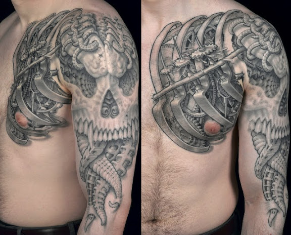 InkoTattoo : Temporary Tattoo | Mechanical | Biomechanical Style -  INKOTATTOO