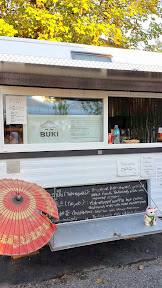 Buki food cart in the Tidbit Food Cart Pod on SE 28th and Division, offering some Japanese Street food, most importantly Takoyaki