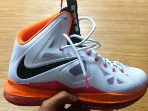 Nike LeBron X in Miami Floridians Throwback Home Colorway