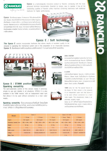 ขายเครื่องงชงกาแฟสด  Rancilio