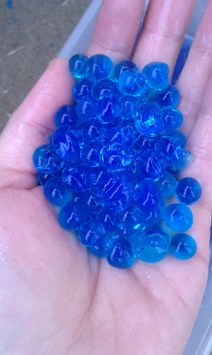 Water beads growing bigger