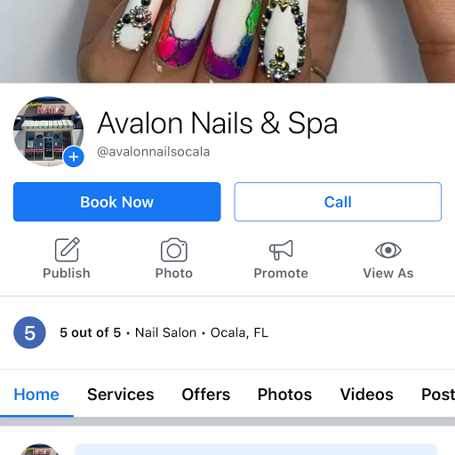 Avalon Nails logo