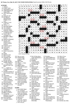 The New York Times Crossword in Gothic: 03 06 11 Any ED #39 ll Do