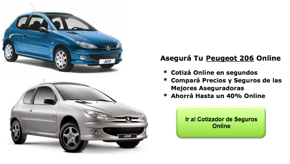 Seguros de Auto para Peugeot 206