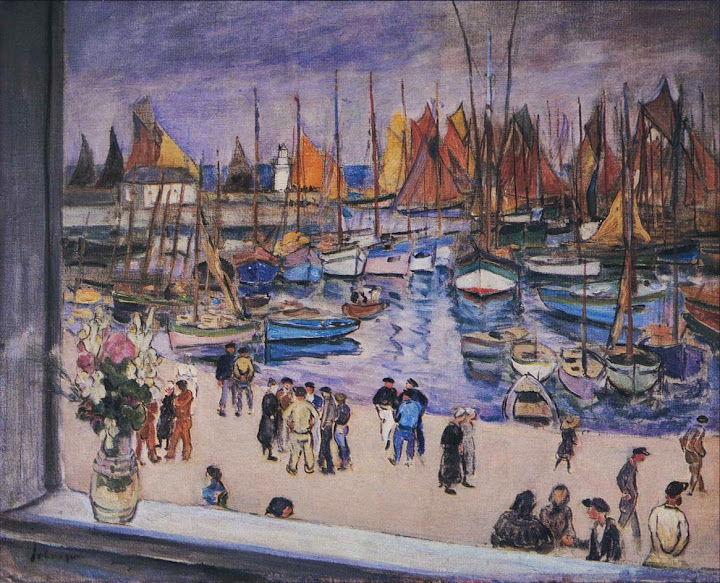 Henri Lebasque - The port at Saint-Tropez