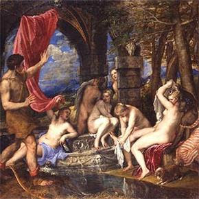 Diana y Actaeon de Tiziano Diana y Actaeon de Tiziano