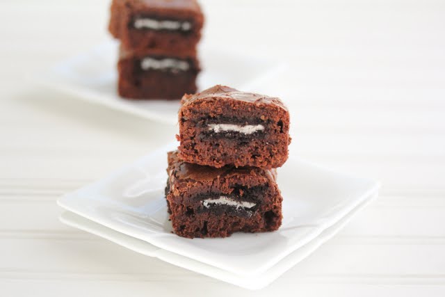 Oreo Stuffed Brownies