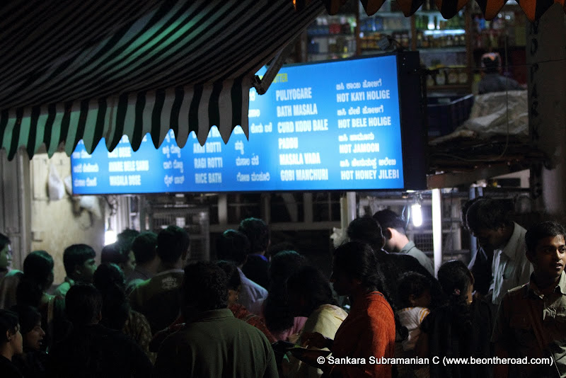 This shop selling specialty Kannadiga snacks was the most crowded
