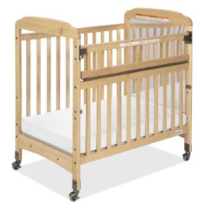 Foundations Serenity Safereach Compact Crib, Mirror End, Natural, 0-36 Months
