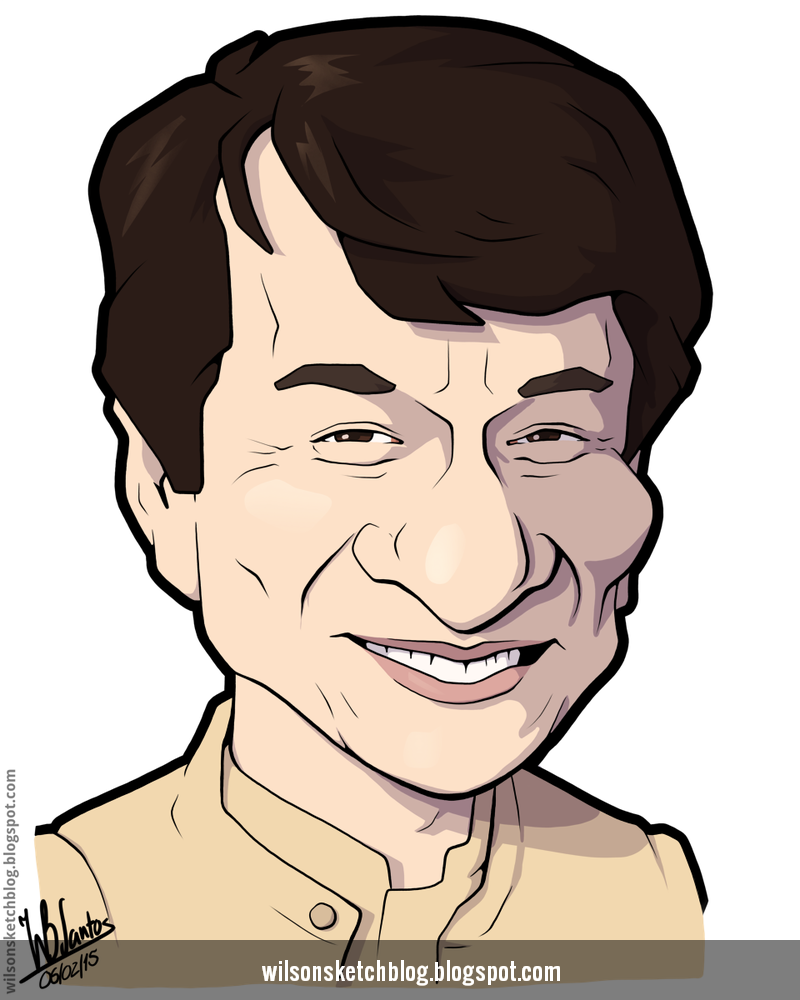 Jackie Chan (Cartoon Caricature)