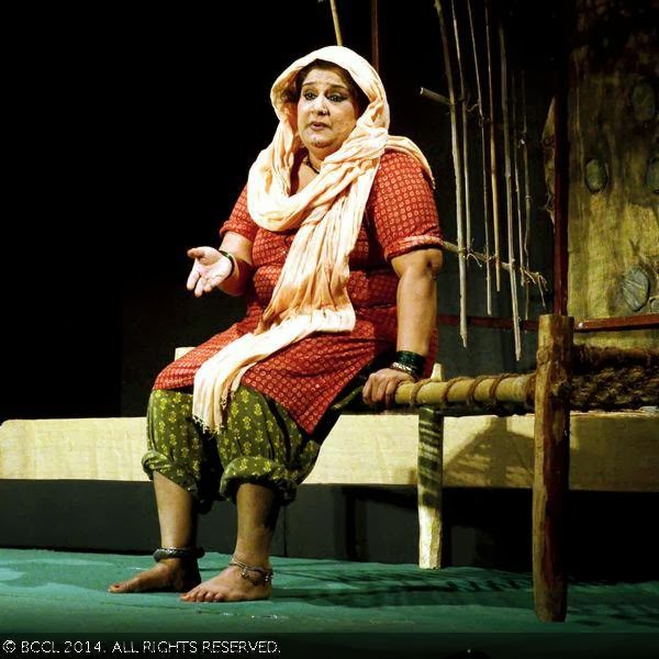 Seema Pahwa in a scene from the play Kambakht Bilkul Aurat, staged during Sanatkada Festival, in Lucknow. Seema Pahwa in a scene from the play Kambakht Bilkul Aurat, staged during Sanatkada Festival, in Lucknow.