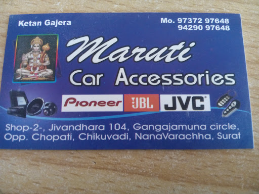 Maruti Car Accessories, Sector 1, Plot No 3, Shop No 3, Satyam Apartment, Near Oslo Circle, Gandhidham, Gujarat 370201, India, Auto_Accessories_Store, state GJ