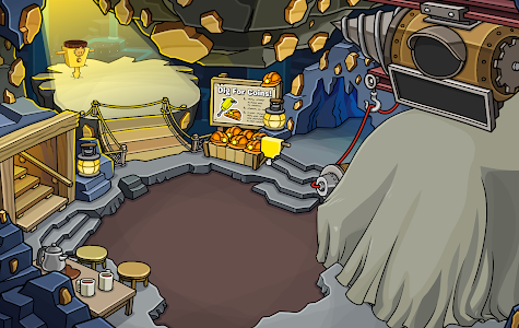 Club Penguin Rooms: The Gold Mine